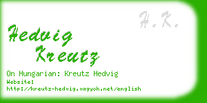 hedvig kreutz business card